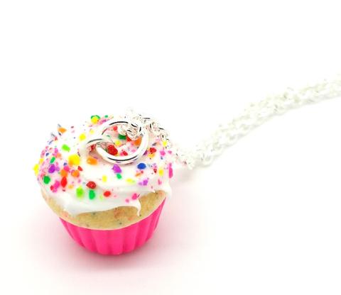 Birthday Confetti Cupcake Necklace - Bakery Charms - 1